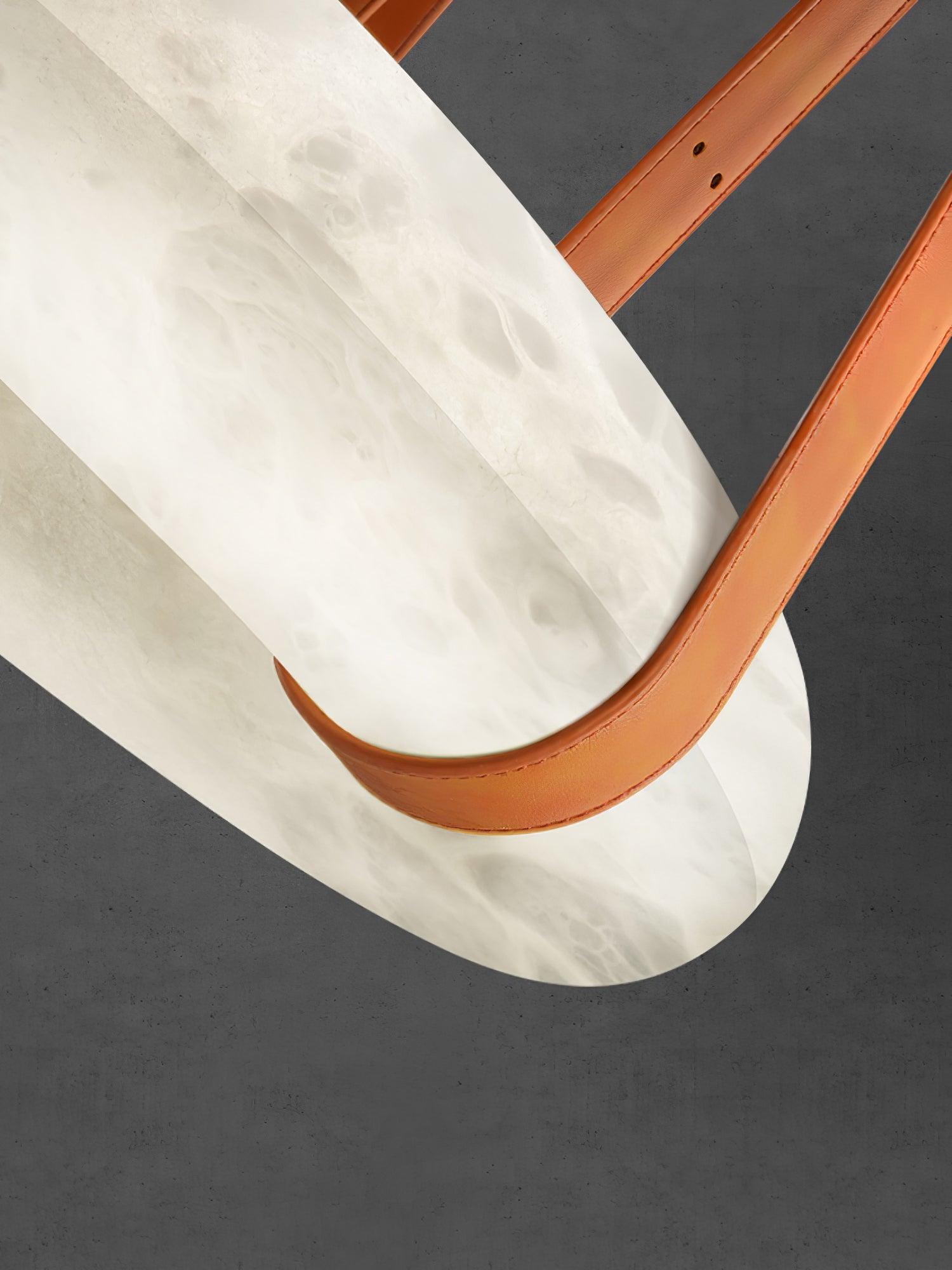 Alabaster Torus Suspension Light